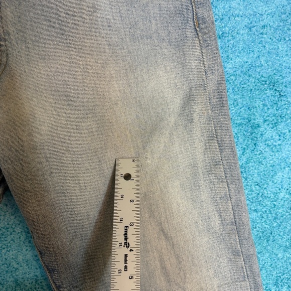 Levis 501 Jeans Men's Size 34x34 Straight Button Fly Red Tab Blue Fits 36x33 - Picture 3 of 15